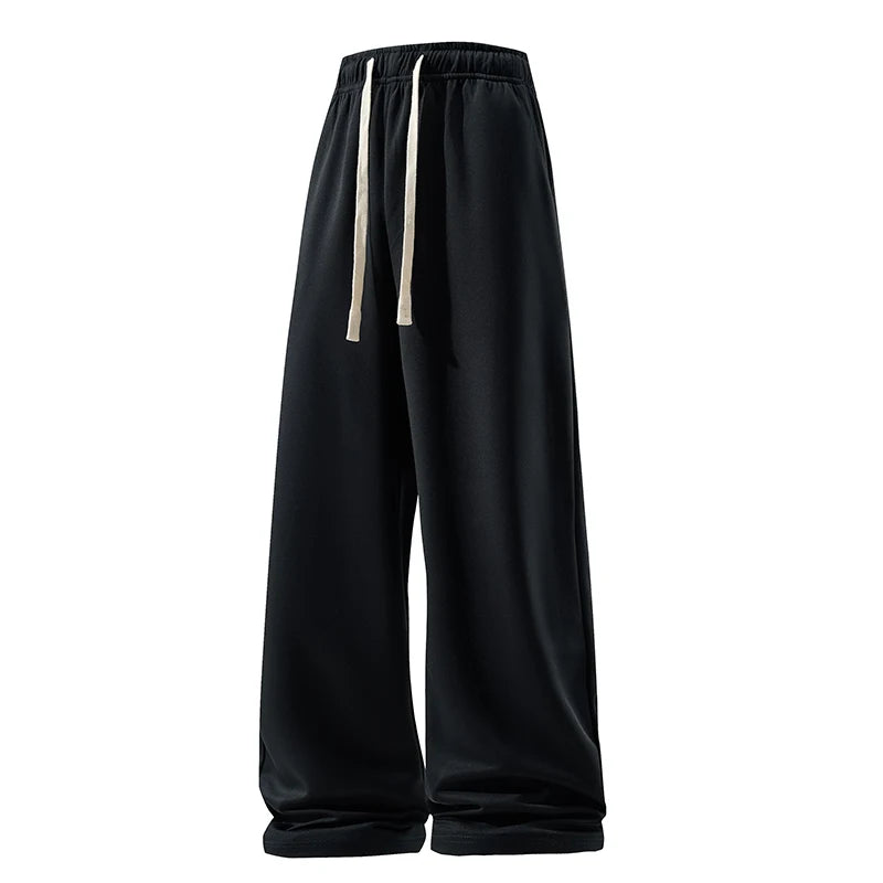 Wide Leg Pant Fashion Causal Breathable Men Sweatpant Male Autumn