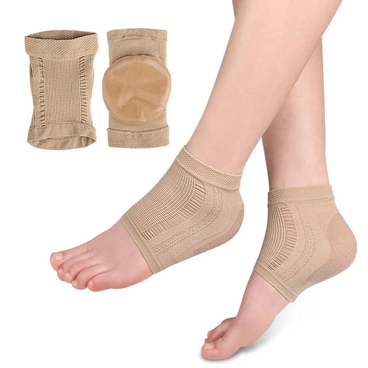 Mesh Gel Silicone Heel Socks Foot Cover Moisturizing Anti-wear