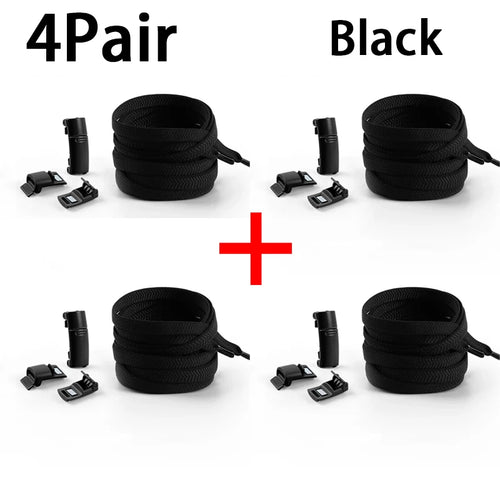 Magnetic Locking Shoelaces without ties Sneakers elastic laces