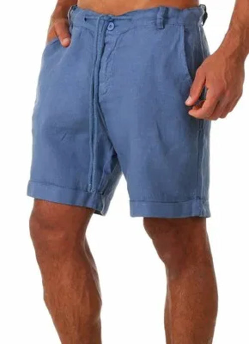 KB 2022 New Men's Cotton Linen shorts Pants Male Summer Breathable