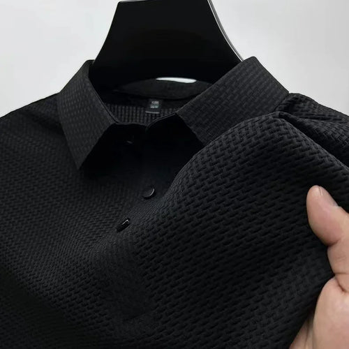 Brand Clothes Summer New Men's Short Sleeve T-shirt Ice Silk Cool and