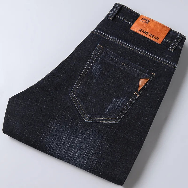 New Men Light Luxury Stretch Slim Fit Pants Comfortable Soft Business