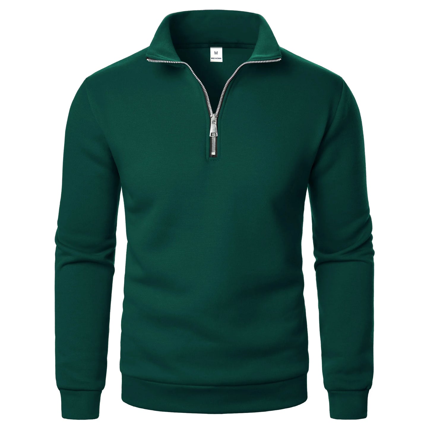 Spring and Autumn new casual half zipper stand up collar hoodie trend