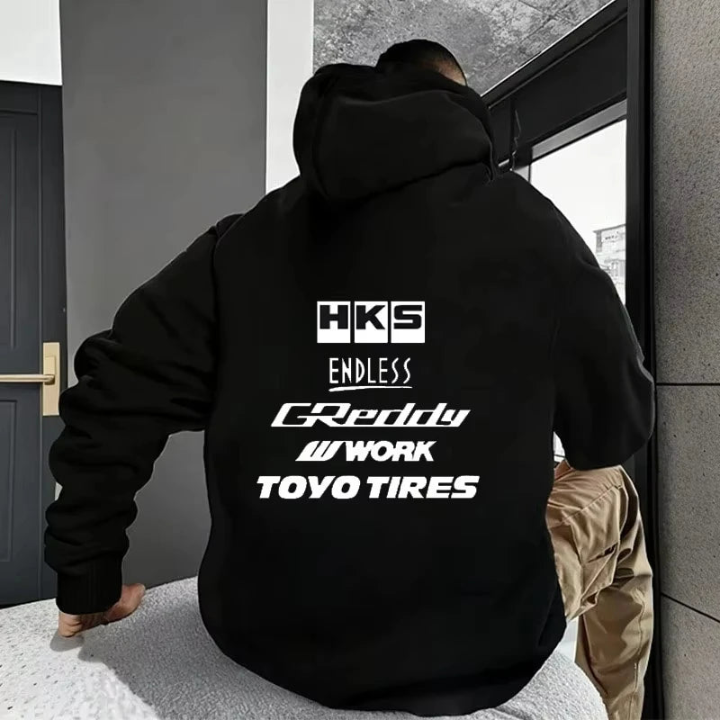 2025 Men Fashion Cool Hoodie Japan JDM Modified Car HKS ENDLESS Hoody