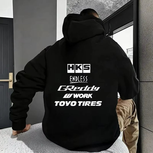 2025 Men Fashion Cool Hoodie Japan JDM Modified Car HKS ENDLESS Hoody