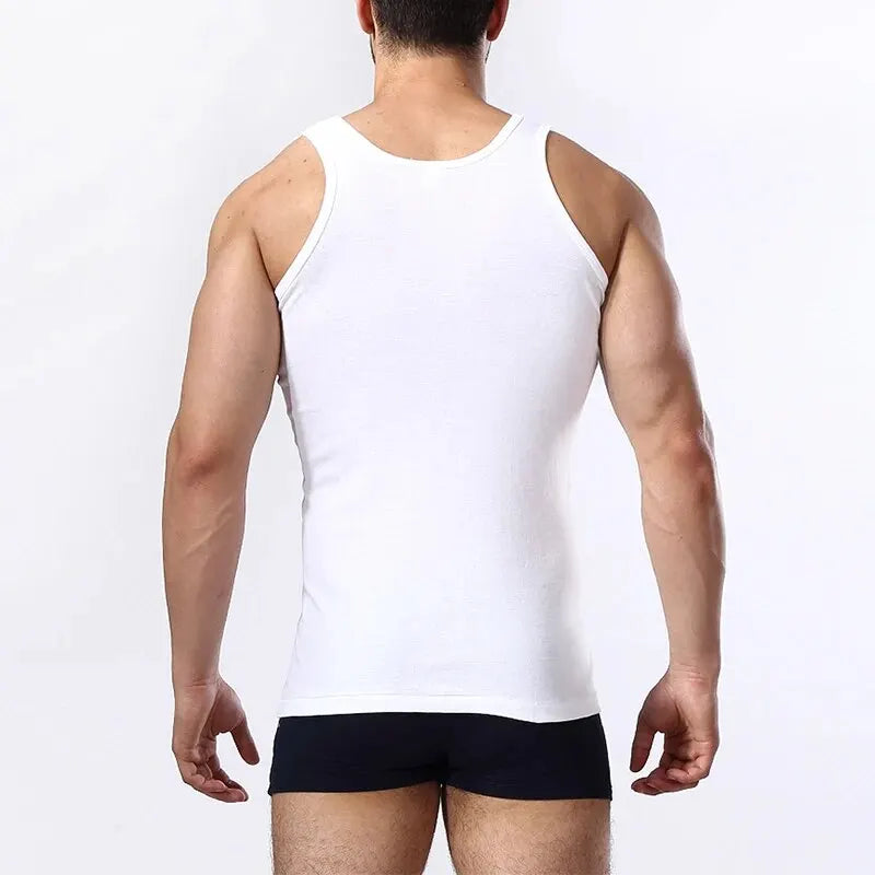 1/3 Pack Four Seasons Men's Cotton Joker Vest Teenagers Simple Fit