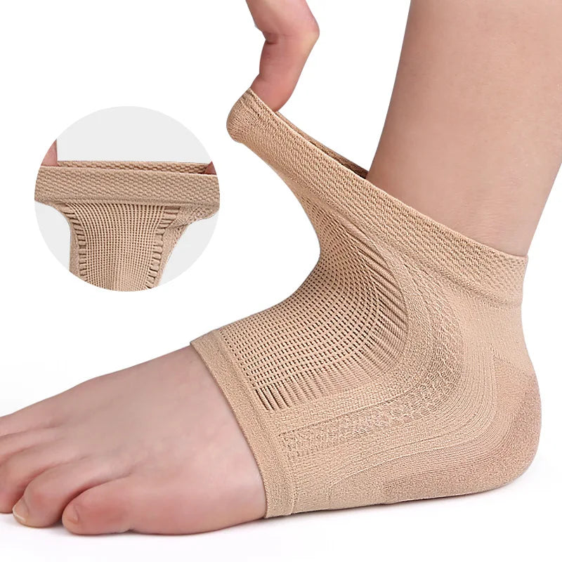 Mesh Gel Silicone Heel Socks Foot Cover Moisturizing Anti-wear