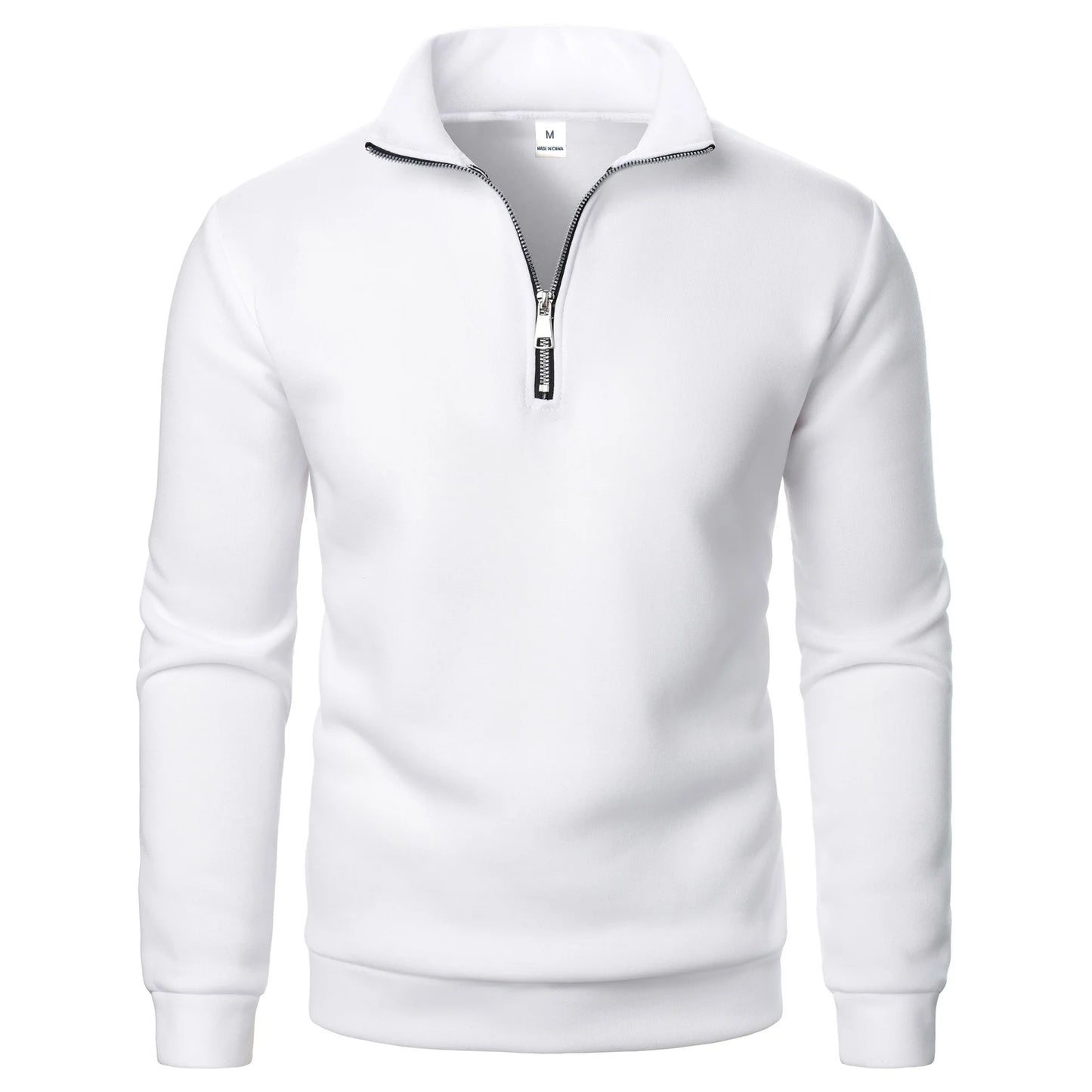 Spring and Autumn new casual half zipper stand up collar hoodie trend