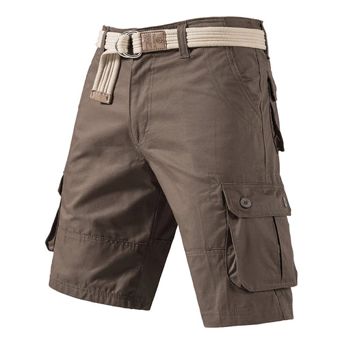 Cargo Knee Shorts Men Sports Casual Bermuda Shorts Plus Size Cotton