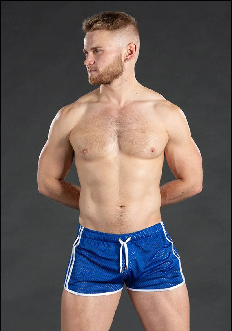 Men's sweatpants hole dry breathable sexy beach outdoor casual