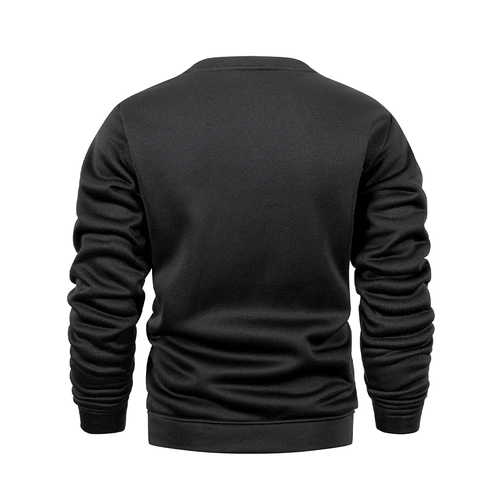 Men's Long Sleeve Sweaters Crew Neck Basic Pullover Shirts Autumn Warm