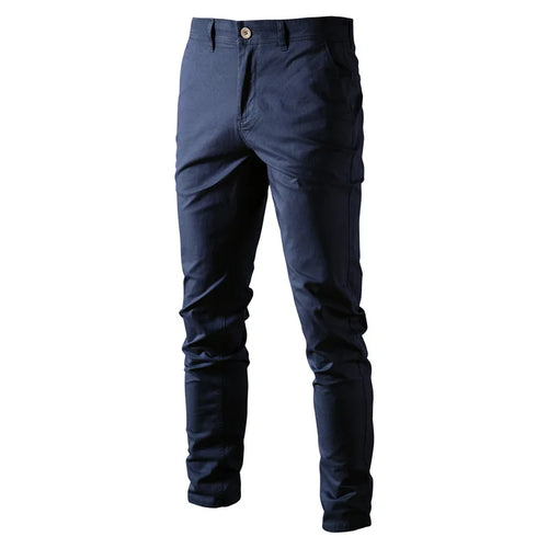 AIOPESON Casual Cotton Men Trousers Solid Color Slim Fit Men's Pants