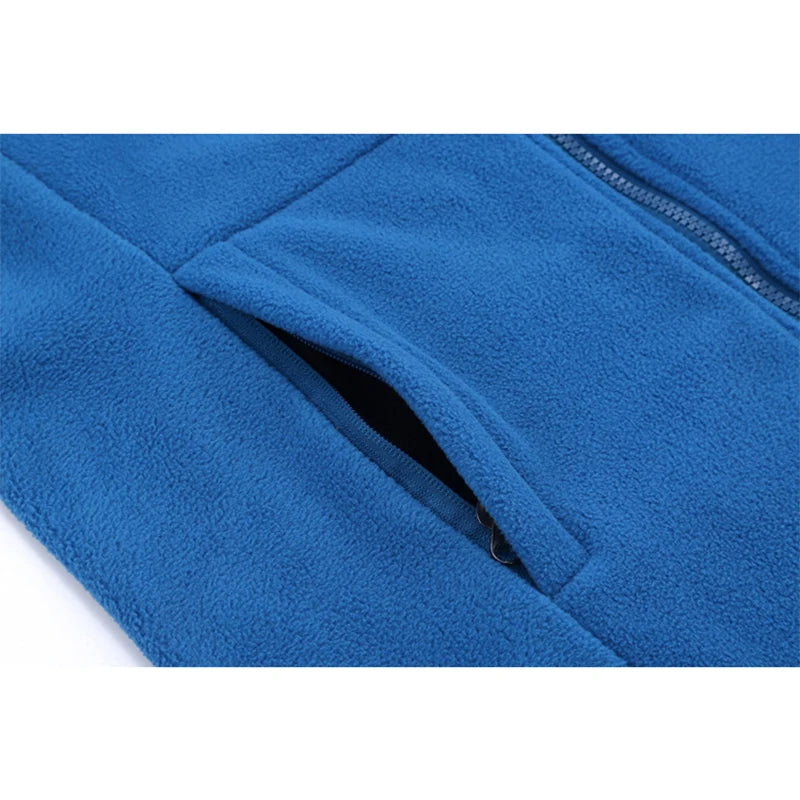 Soft Polar Fleece Jacket with Pockets Lightweight Outdoor Recreation