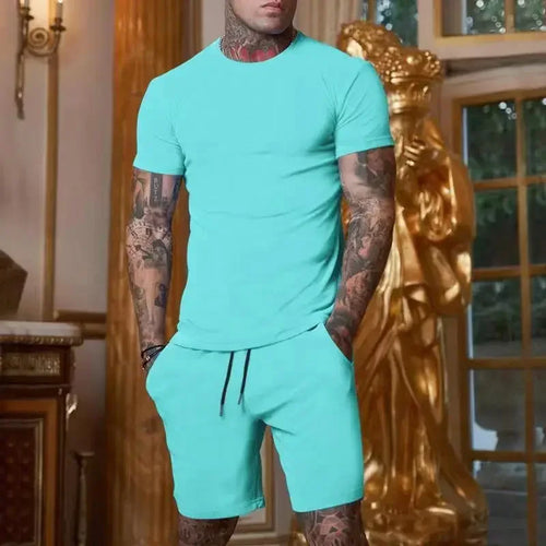 Fashionable and casual summer outdoor sports suit men's breathable