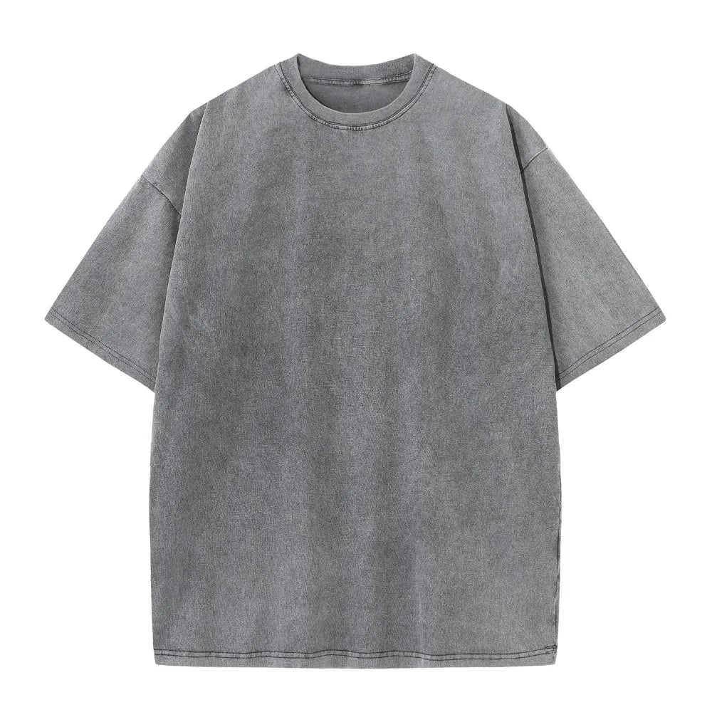 230G Cotton American Large Size T Shirts Men Summer Vintage Clothes