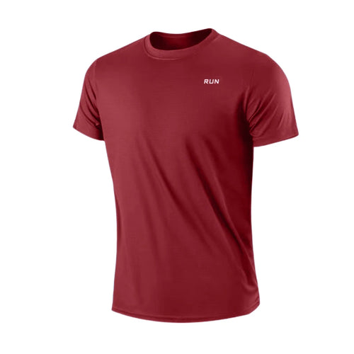 Summer Ice Silk Short Sleeve T-Shirt Men New Quick Dry Breathable Air