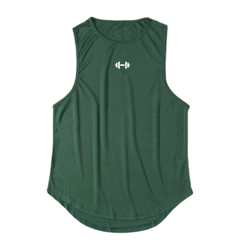 Summer Men's Gym Tank Top Fitness Training Clothing Quick-drying Loose