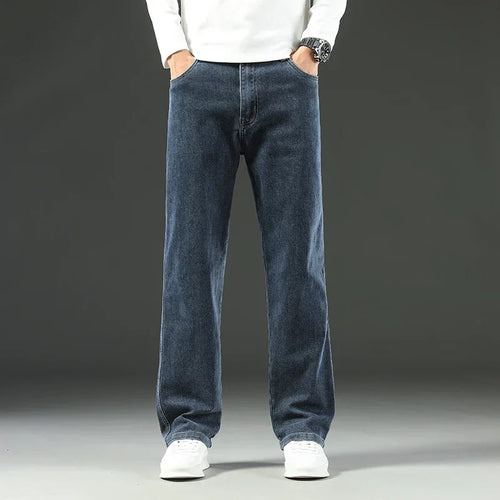 2025 New Spring and Autumn Men's Jeans, Loose, Comfortable, Straight,
