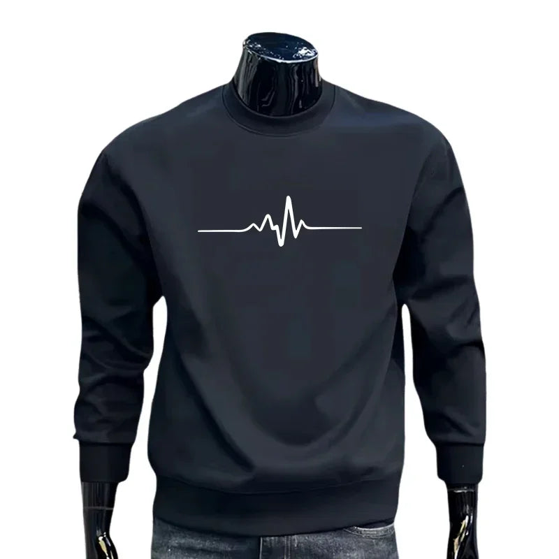 Autumn Winter Hot Sales Men's Sweatshirts Print O-Neck High Quality