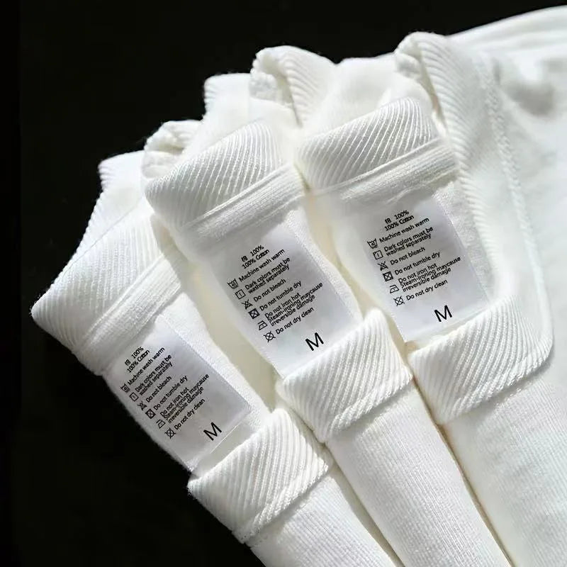 Men T Shirt Summer Cotton Tops Women Solid Color Blank Tshirts O-neck