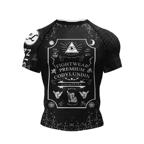 Cody Lundin Short Sleeve Pink Mens Jiu Jitsu BJJ No Gi Rash Guard