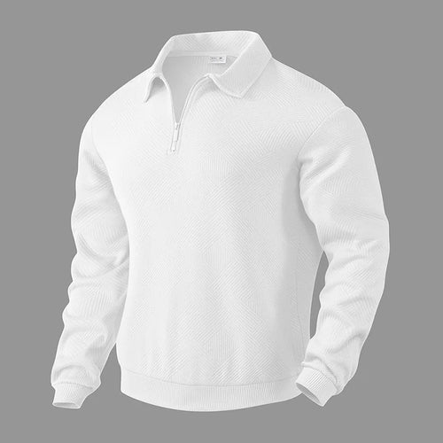 24 cross-border popular autumn long-sleeved lapel zipper men's loose