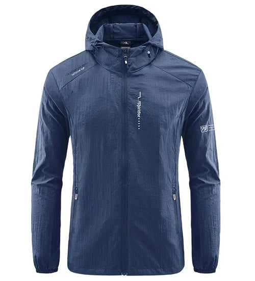 UPF50+ Summer Outdoor Quick Dry Sun-Protective Thin Jacket Men Hiking