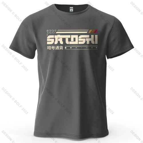 Satoshi and Crypto Printed Men's T-Shirt 100% Cotton Oversized Tech