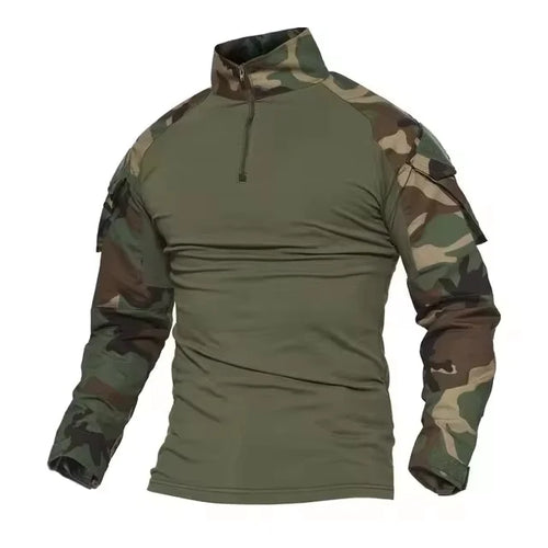 Men's Outdoor Tactical Hiking T-Shirts,Hunting Camouflage Long Sleeve