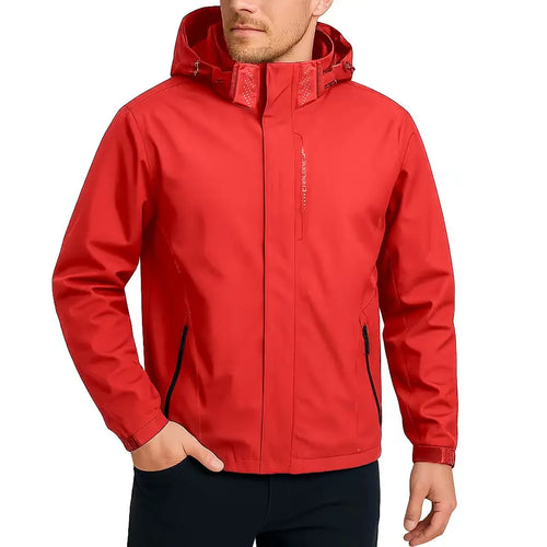 Outdoor Men's Waterproof Raincoat Lightweight Jackets Coat with Hood
