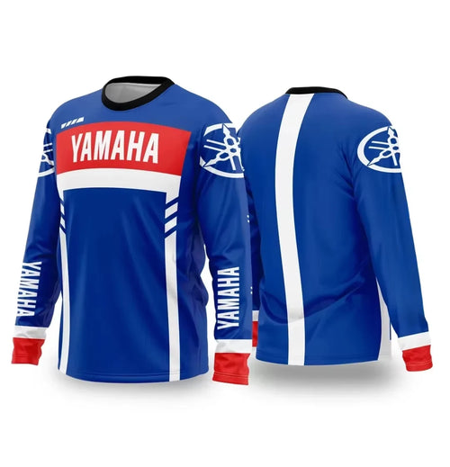 Summer YAMAHA Men Women Motorcycle Riding Suit Loose Breathable Quick