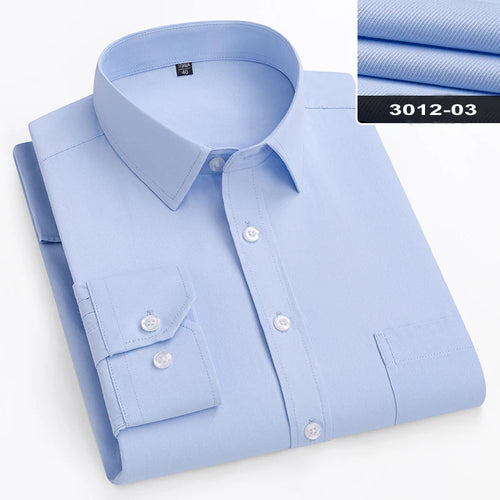 Plus Size 11XL 10XL 9XL New Men's Social Shirt Long Sleeve Slim Fit