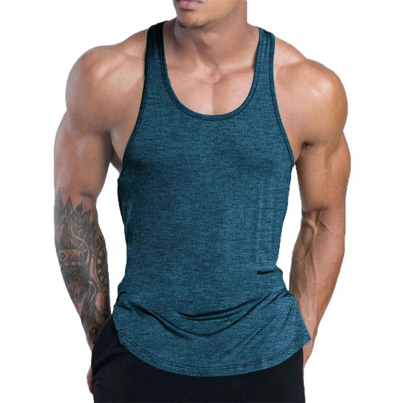 NEW Men's Fitness Tank Top Summer Training Undershirt men Basketball