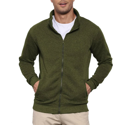 New Men's Sweat Jacket Pullover Hoodie Sweatshirt Man Without Hood