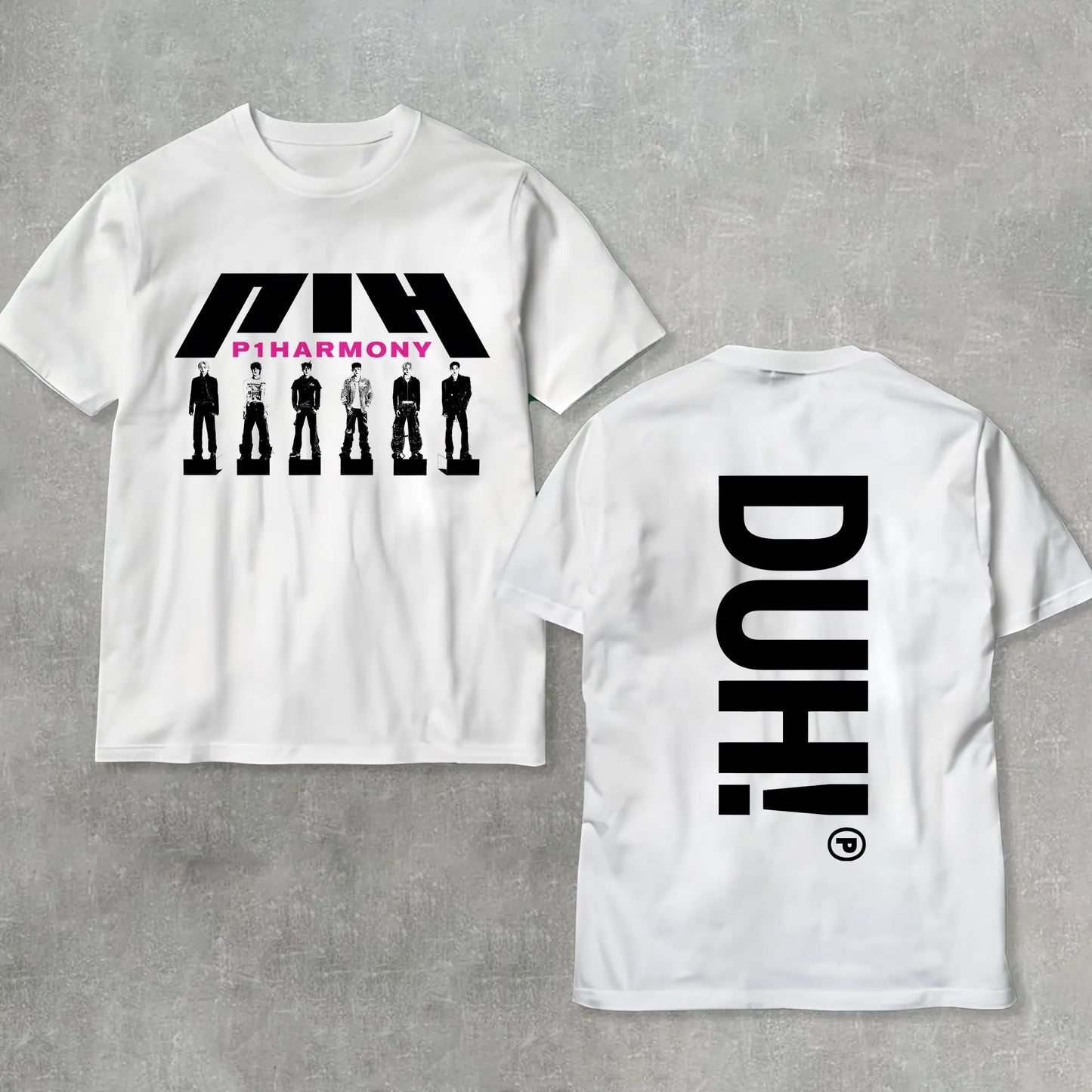 Summer Men P1Harmony 2025 DUH Same T-shirt Kpop Print Summer Short