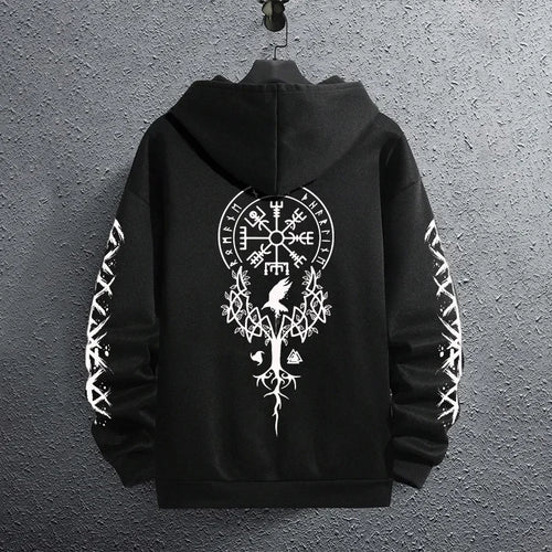 2025 Brand New Black Sweatshirts Autumn Winter Male Daily Casual