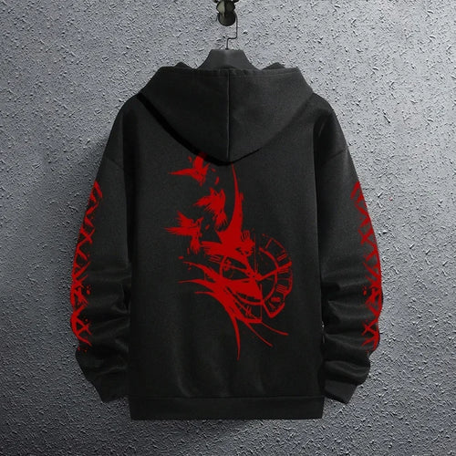 2025 Brand New Black Sweatshirts Autumn Winter Male Daily Casual