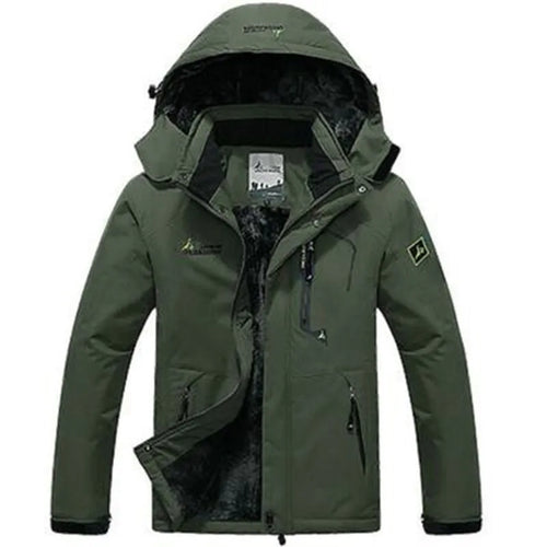 Winter Parka Men Windbreak Plus Thick Warm Windproof Fur Coats Male