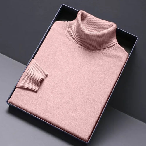 Animal Game Turtleneck Knitwear Luxury Men's Sweater Long Fit Pullover