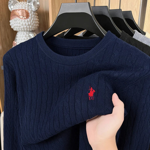 Hot High-End Luxury Man Long-Sleeved Knitwear Round Neck No Pilling No