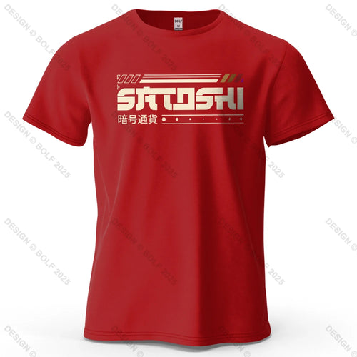 Satoshi and Crypto Printed Men's T-Shirt 100% Cotton Oversized Tech
