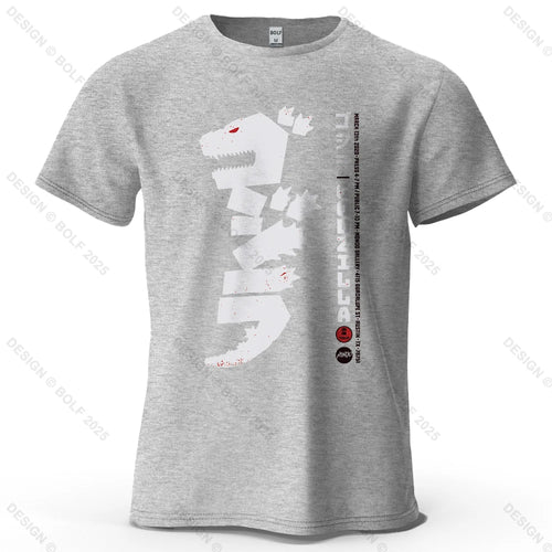 Japan Printed Men's T-Shirt 100% Cotton Oversized Harajuku Style