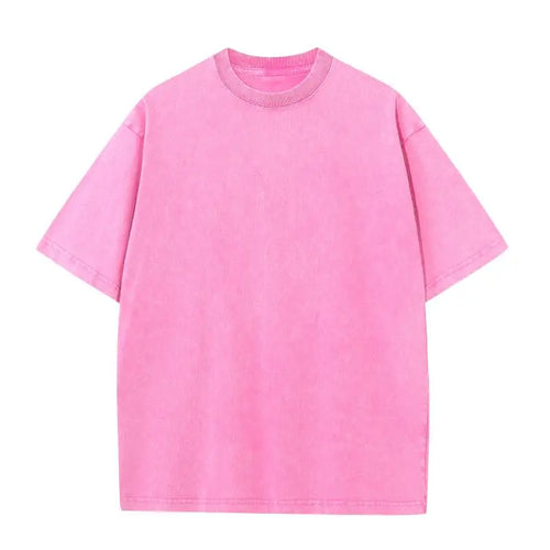 Custom Your LOGO Hip Hop Streetwear Men 100% Cotton T-shirts Oversized