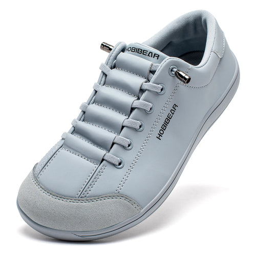 HOBIBEAR Unisex Barefoot Wide Toe Shoes Women Men Artificial Leather