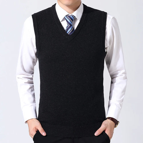 Men's Casual Sweater Vest Warm Comfortable Autumn Winter Fashion