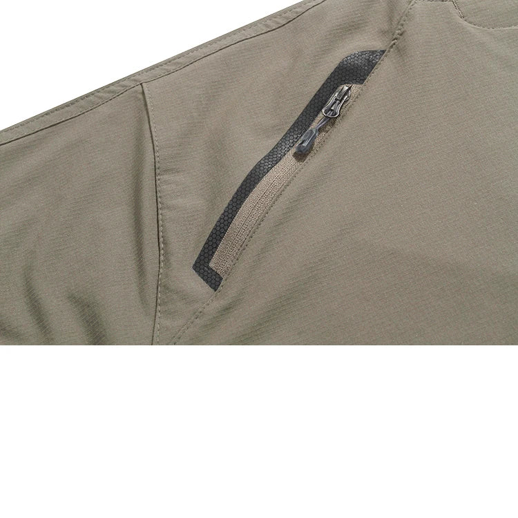 Four sided elastic quick drying pants for men's mountaineering outdoor