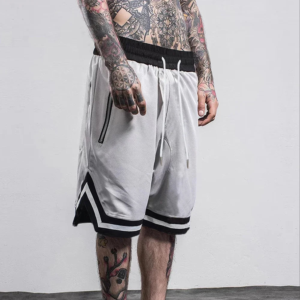 Men's Sports Basketball Shorts Mesh Quick Dry Gym Fitness Shorts