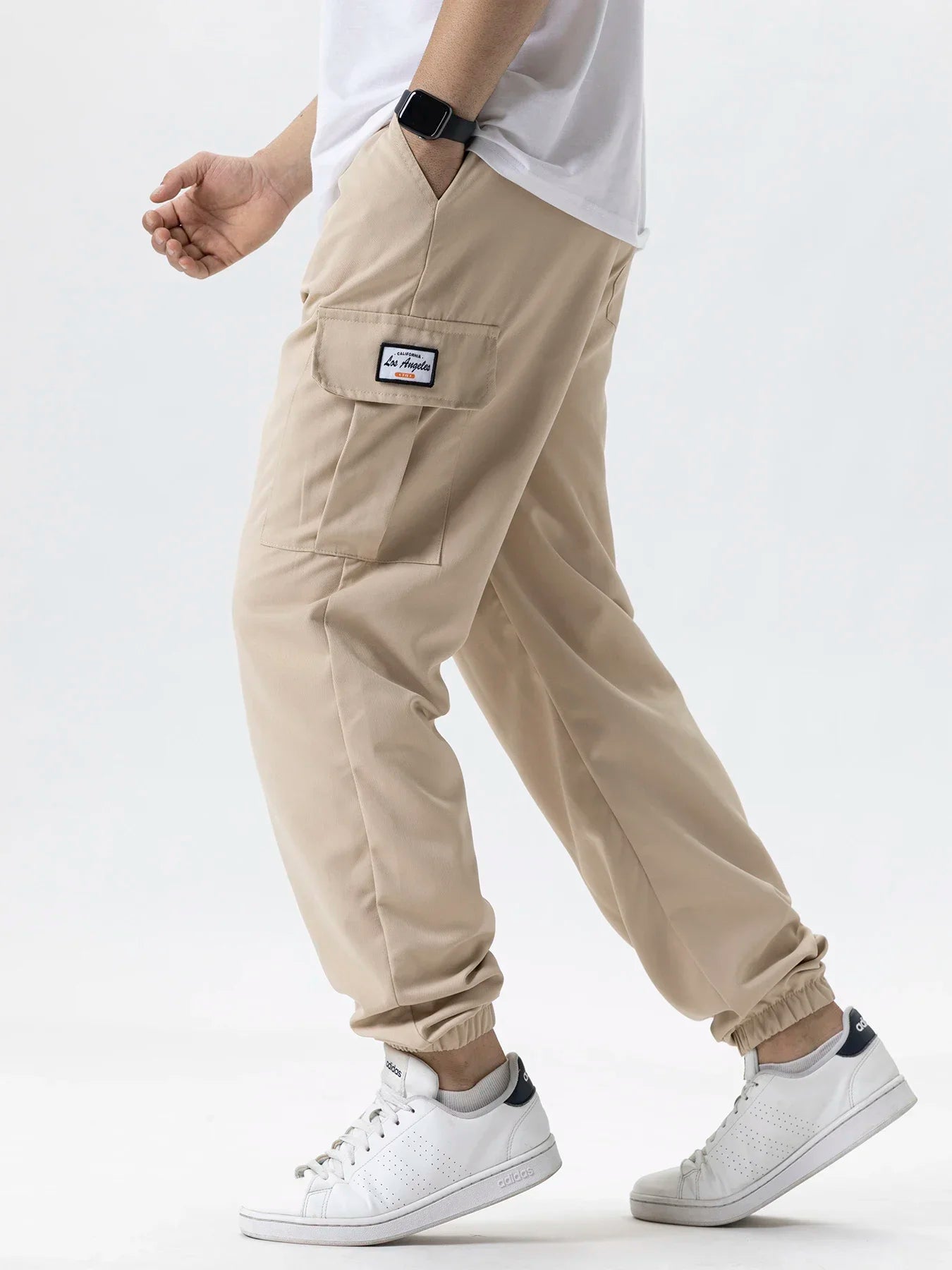 Men's Casual Cargo Sweatpants Spring/Autumn S-2XL Waist Drawstring
