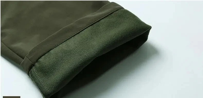 Men's Winter Fleece Tactical Pants Warm Cargo Pant Hunting SoftShell