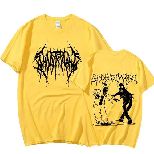 Men Women Print T-shirt Fashion Hip Hop Metal Gothic Rock T Shirt